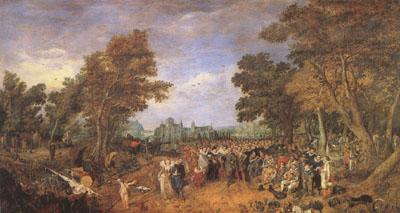 Adriaen van de Venne Allegory of the Truce of 1609 Between the Archduke of Austria (mk05) oil painting picture